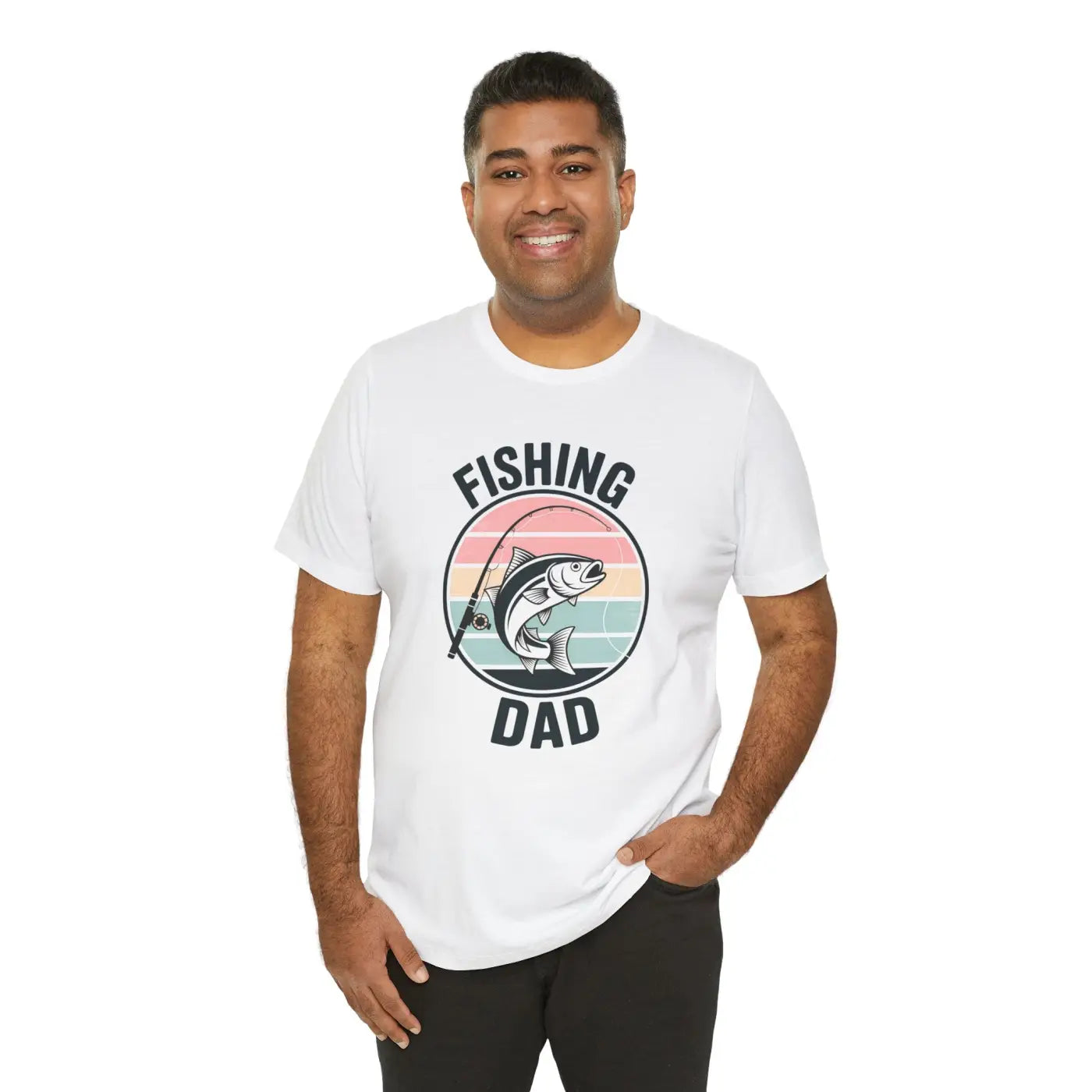 Fishing Dad Short Sleeve Tee - Cotton Outdoor Gear - DipaliZ